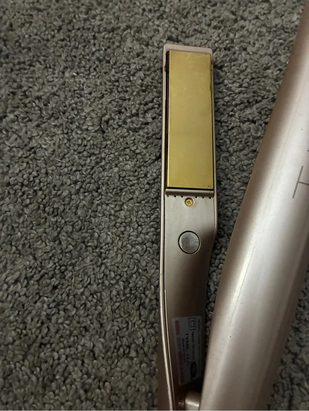 TYME Iron Pro 2-1 straighter and curler in Rose Gold